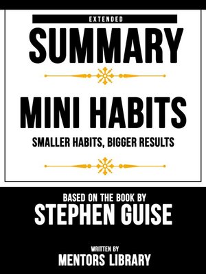 cover image of Extended Summary / Mini Habits